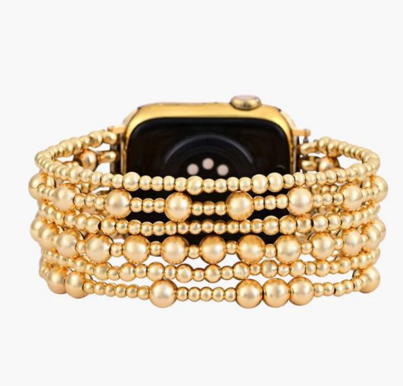 Cape Diablo Golden Demure Stretch Apple Watch Strap Large 6.5-7 in.