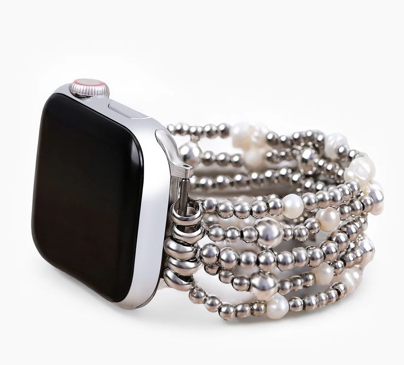 Cape Diablo Shimmering Pearl Stretch Apple Watch Strap Small 5.75-6.25 in