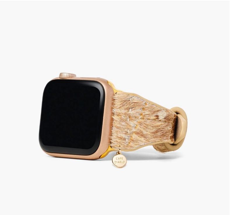 Cape Diablo Driftwood Hues Leather Apple Watch Strap