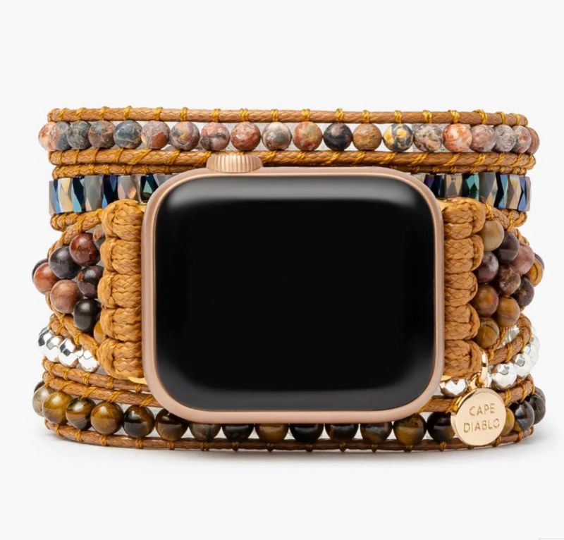 Cape Diablo Tiger&#39;s Eye Royal Apple Watch Strap