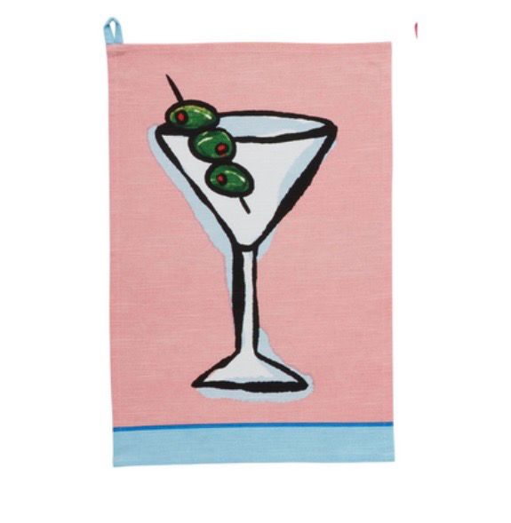 Mudpie 42170178 Color Trim Cocktail Towels