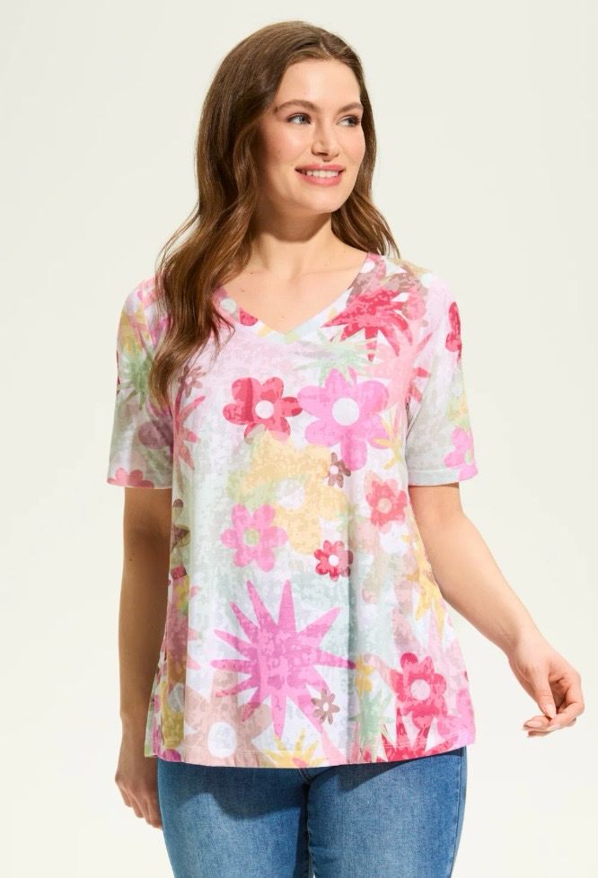 FDJ 3686844 Starburst Elbow Sleeve Top