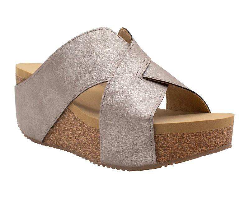 Volatile PV1009 Firefly Faux Leather Wedge Sandal