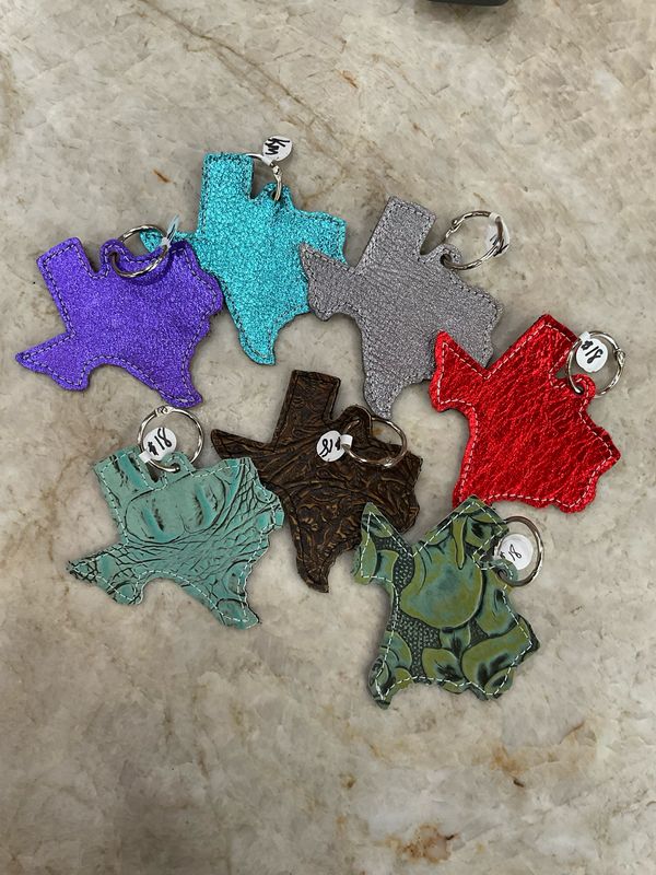 Kurtmen Leather Texas Key Chains 