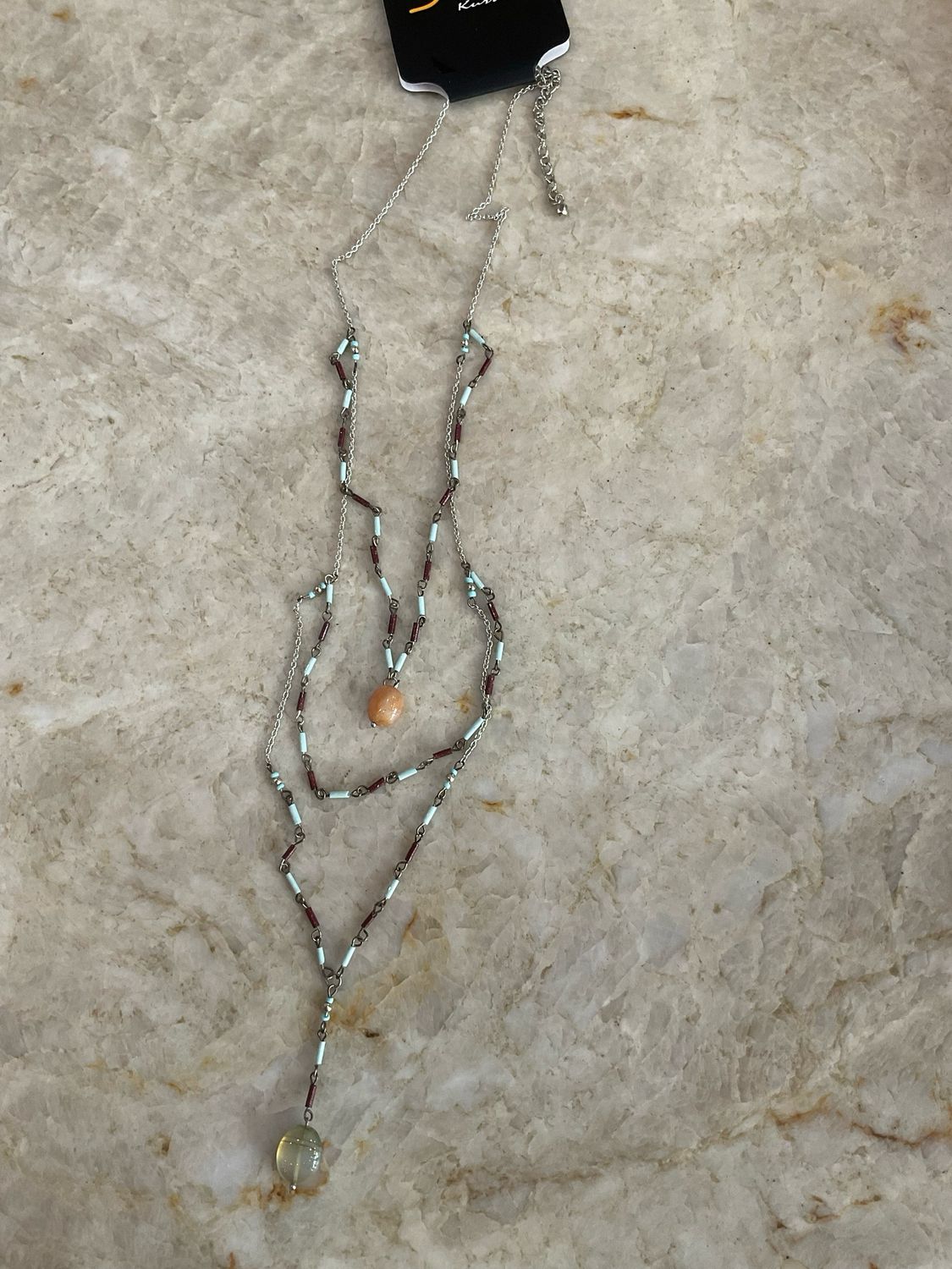 Kurtmen  Long Multi Beaded Necklace 