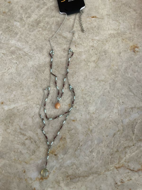 Kurtmen  Long Multi Beaded Necklace 