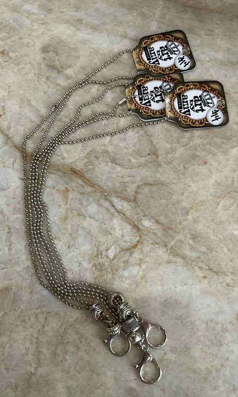 Art by Amy Ball Chain Badge Holder