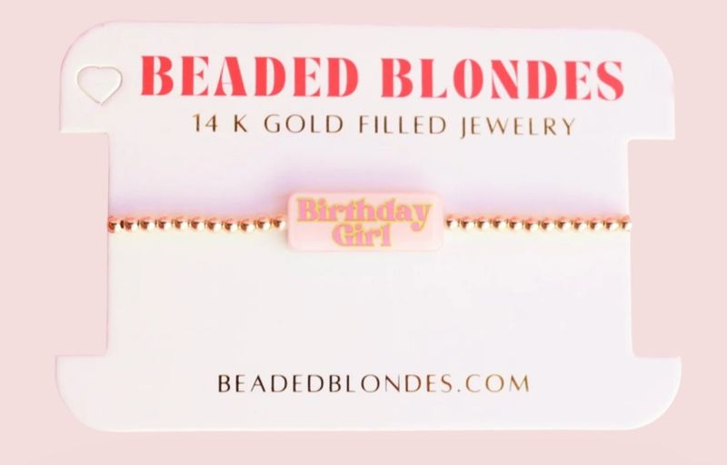 Beaded Blondes Birthday Girl Bracelet