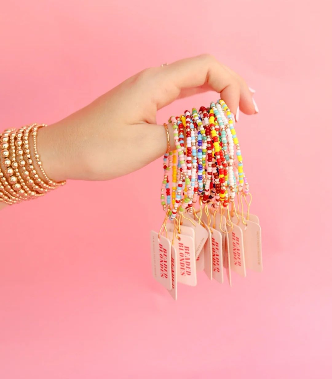 Beaded Blondes Sprinkle Bracelets Standard 6.75 in