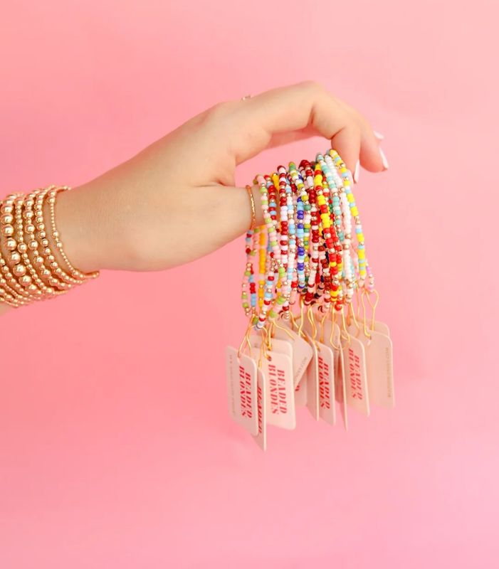 Beaded Blondes Sprinkle Bracelets Standard 6.75 in