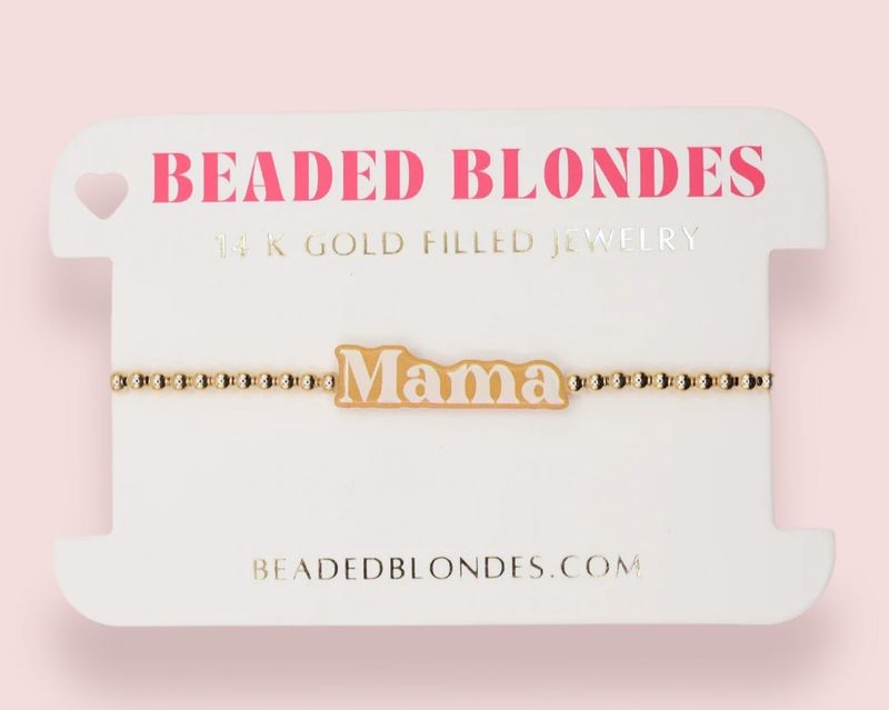 Beaded Blondes Mama BB Bracelet-Standard 6.75 inch