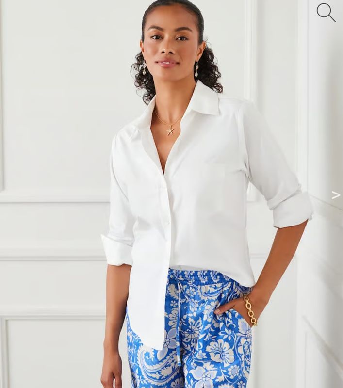 Karen Kane 1L70253 Ruched Slv Shirt-White