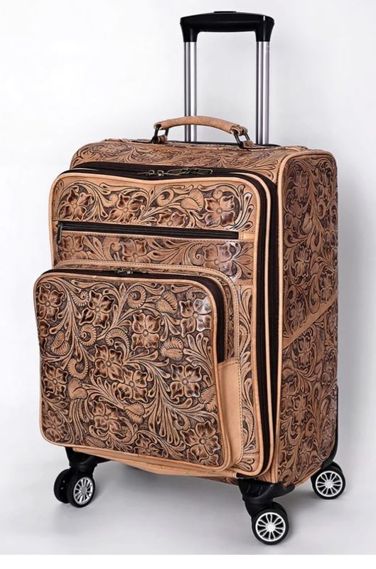 American Darling ADBG1601 Rolling Travel Bag Suitcase-Rectangular