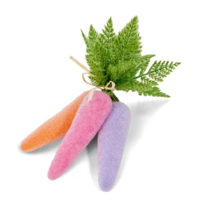 RAZ Imports 4540795 12&quot; Sherbert Flocked Carrot Bundle