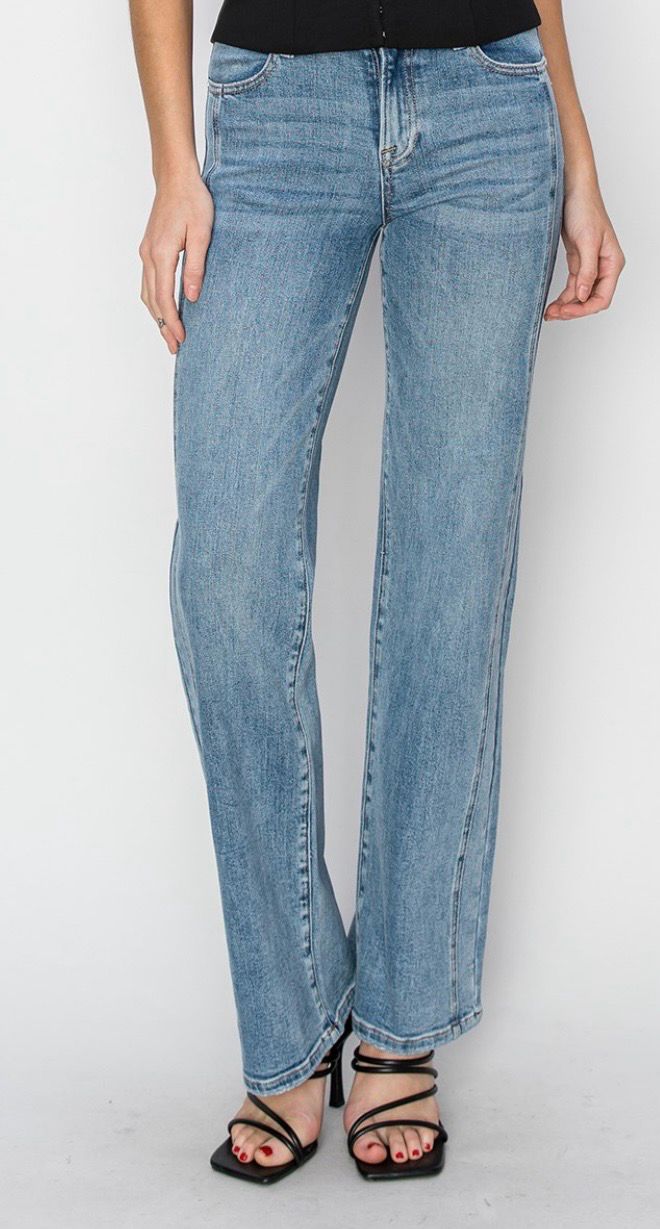Risen RDP5324 Mid-Rise Straight Jeans