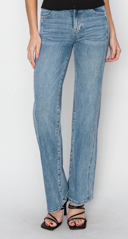 Risen RDP5324 Mid-Rise Straight Jeans