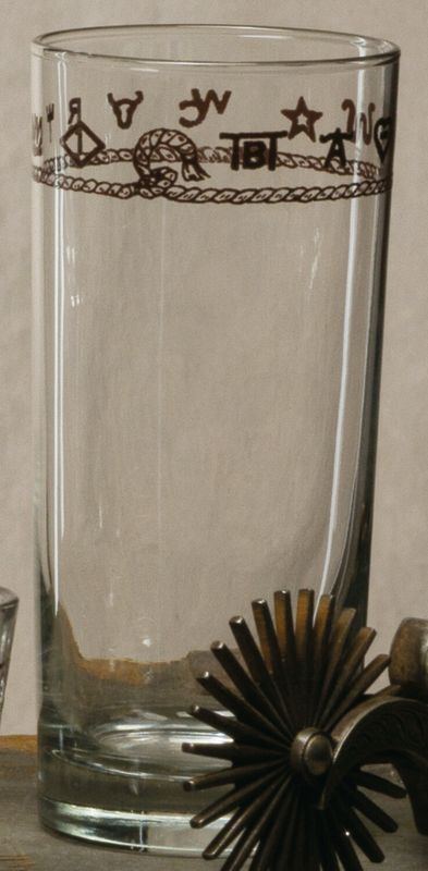 West Creation 105 16oz water/tea glass-brands set of 4