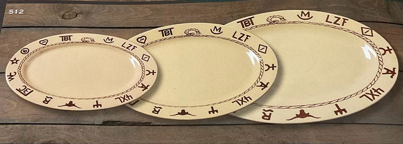 West Creation 512 3 pc. oval platter set-12/14/18&quot;-Brands