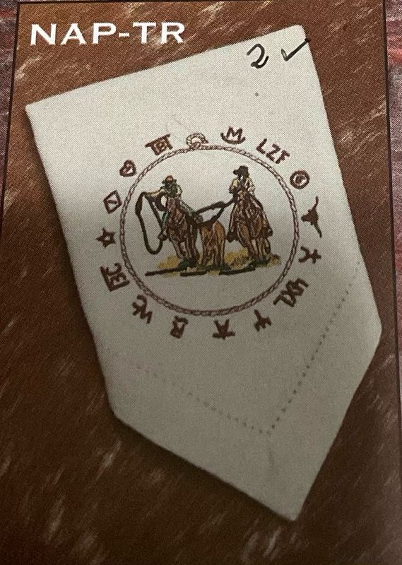 West Creation NAP-TR 20x20&quot; napkin-set of 4 -TEAM ROPER