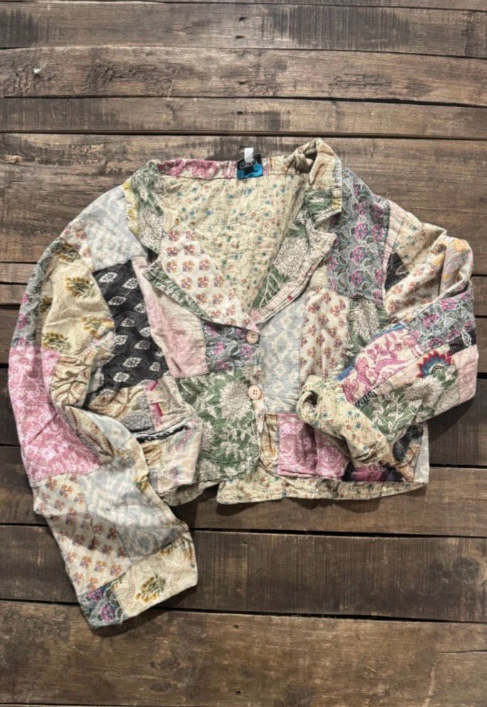 Jaded Gypsy Midnight Garden Crop Jacket 