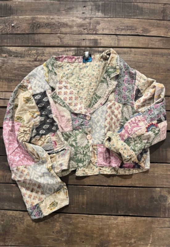 Jaded Gypsy Midnight Garden Crop Jacket 