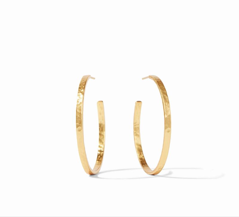 Julie Vos HP019G Crescent Hoop Gold 