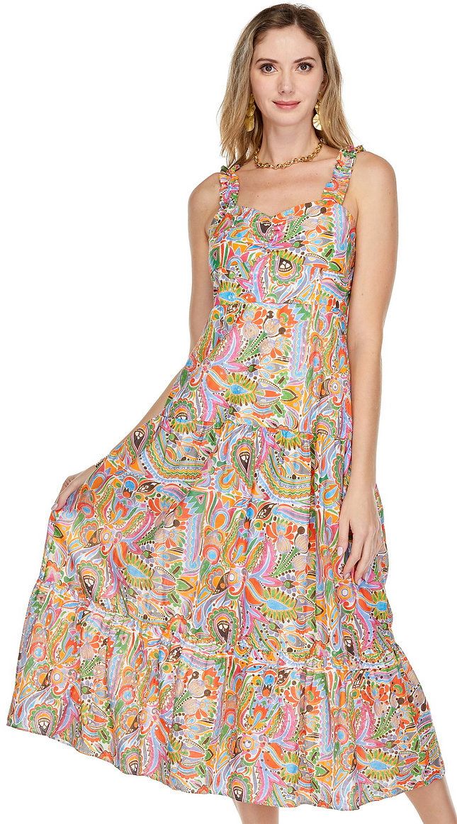 Jade 72D5125 Bustier Tiered Maxi-Mar Gra Eye