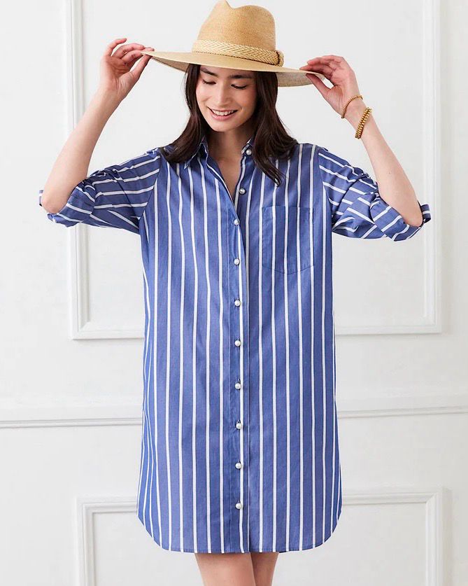 Karen Kane 2L70115 Roll Tab Shirtdress 