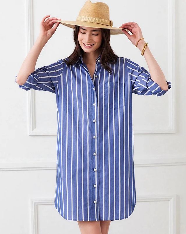 Karen Kane 2L70115 Roll Tab Shirtdress 