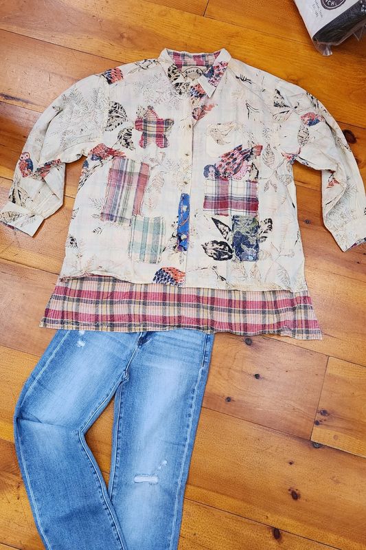 A Rare Bird  Reversible Shirt LS 