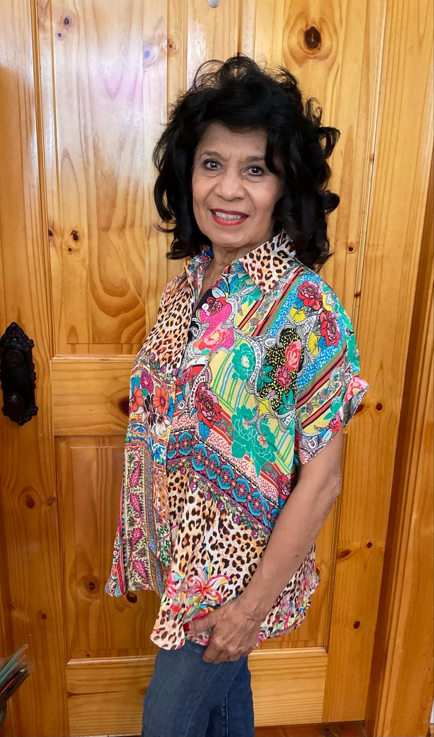 Shana 25446 Silk Viscose Dollman Sleeve Shirt 