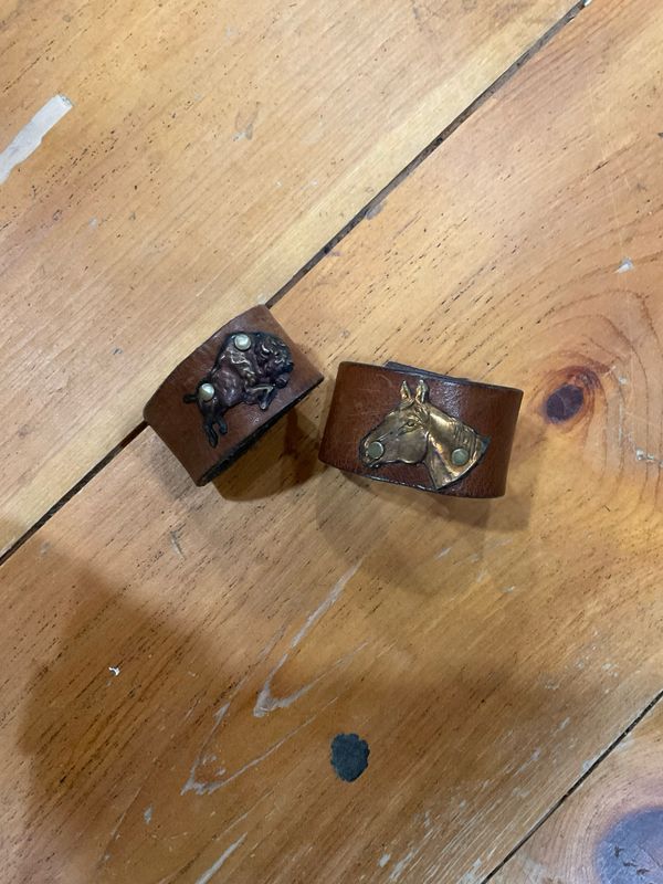 Sandra Ling Leather Cuff