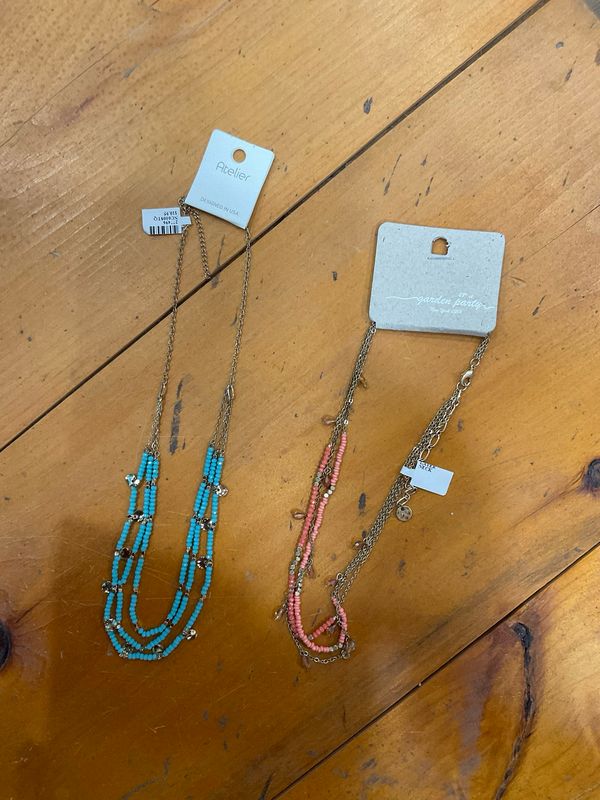 Kenze Panne Triple Strand Beaded Necklace