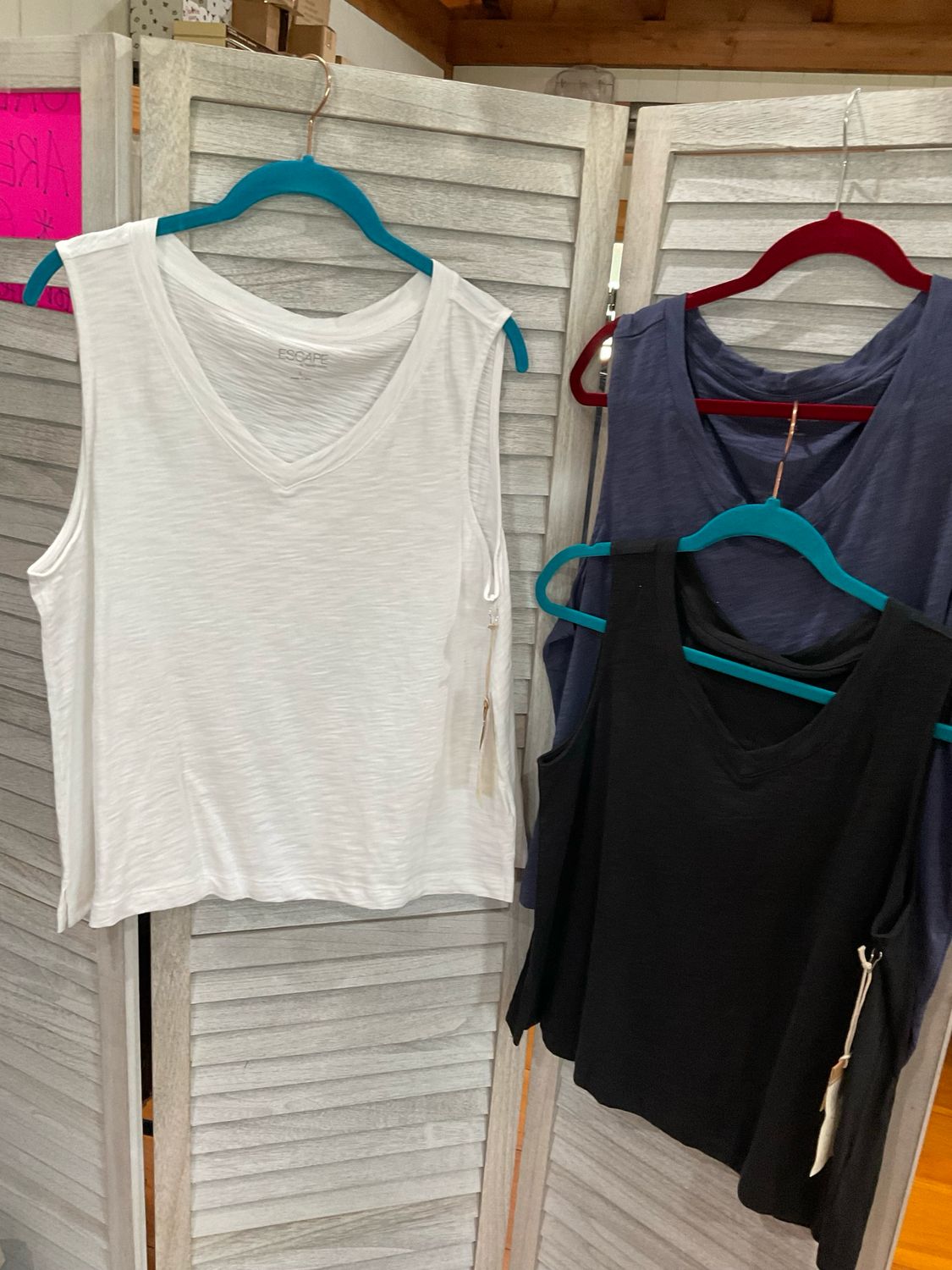 Habitat 10014 Escape Peruvian Cotton Tank-Navy