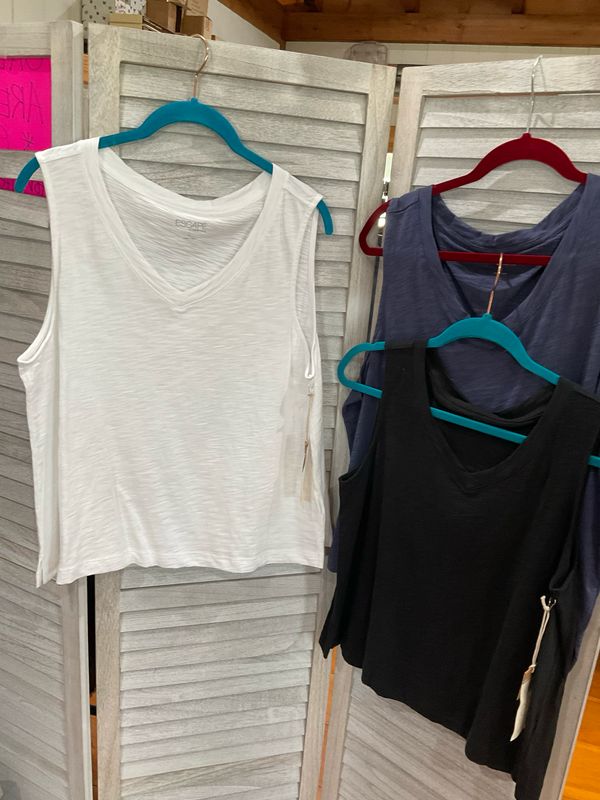 Habitat 10014 Escape Peruvian Cotton Tank-Navy