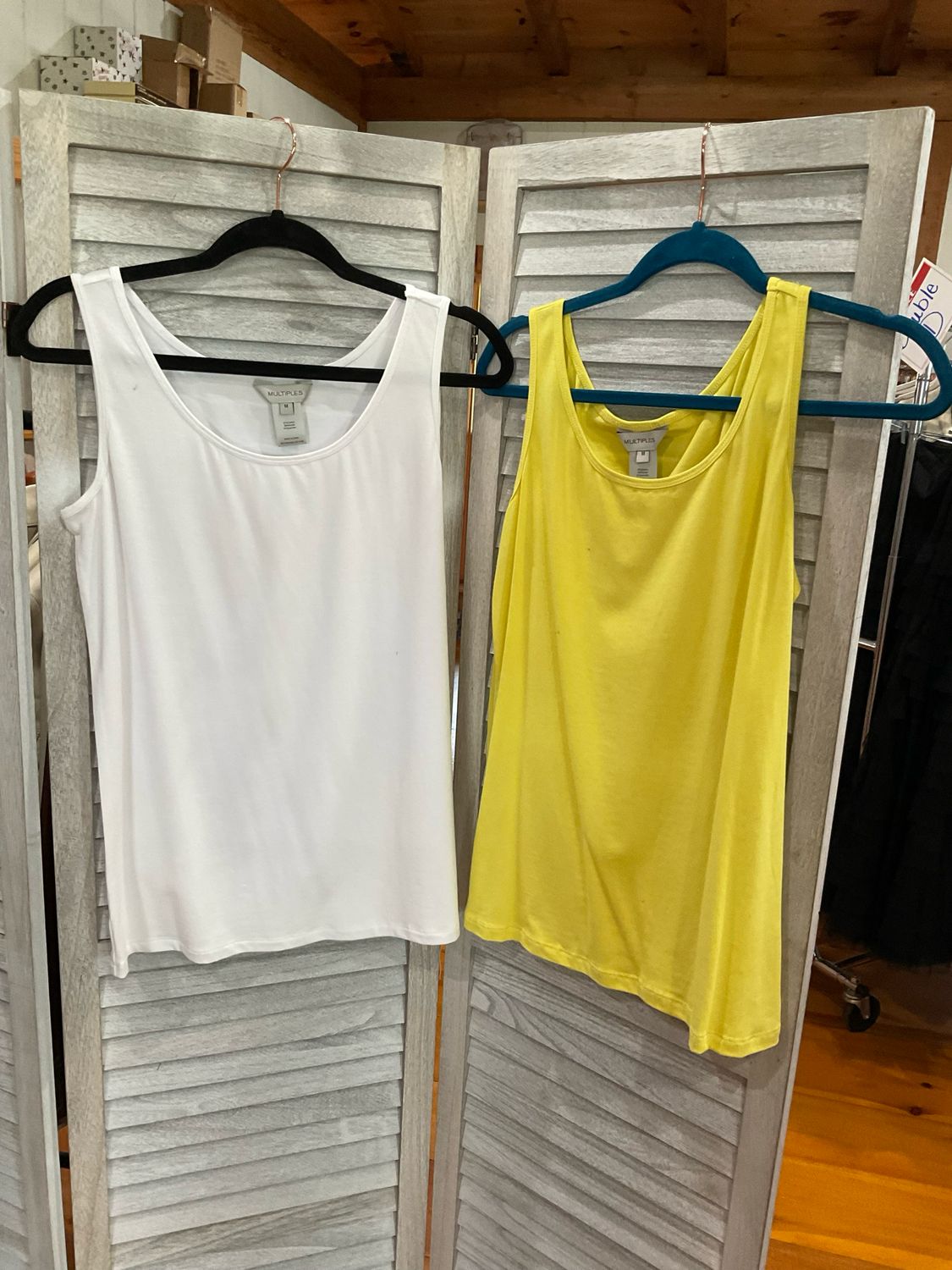 Multiples M13105TM Scoop Neck Tank-White