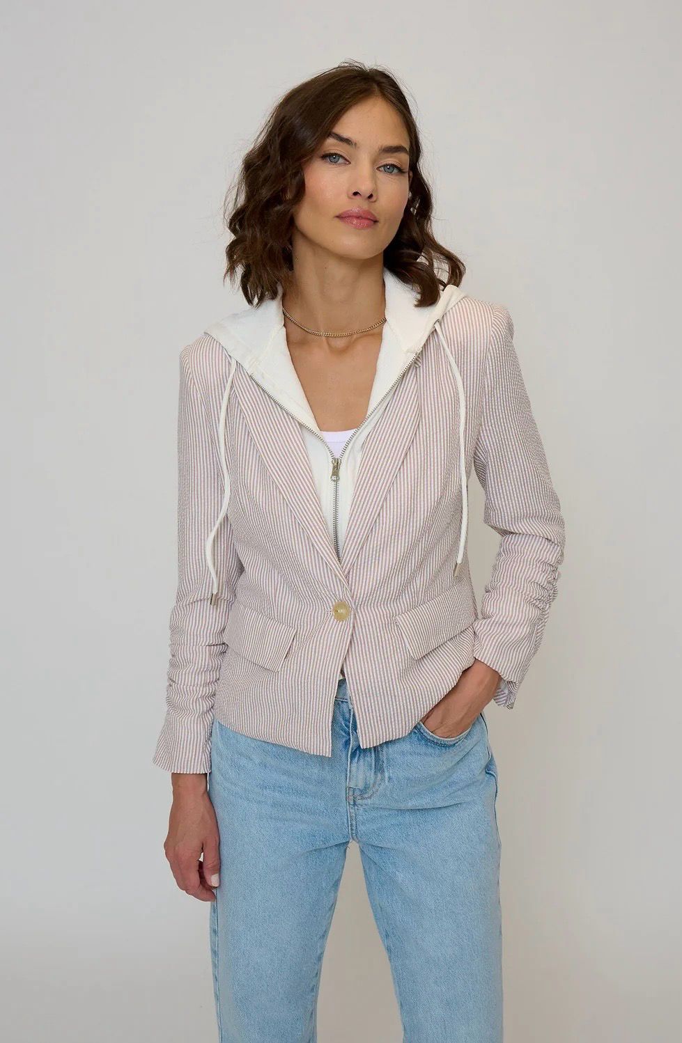 Central Park West CU25-20001W Alina Stripe Blazer