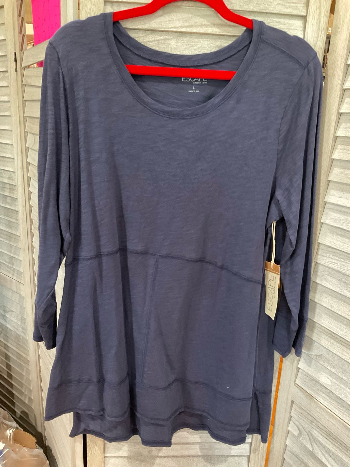 Habitat 10050 Escape Hi/Lo Tunic-Navy