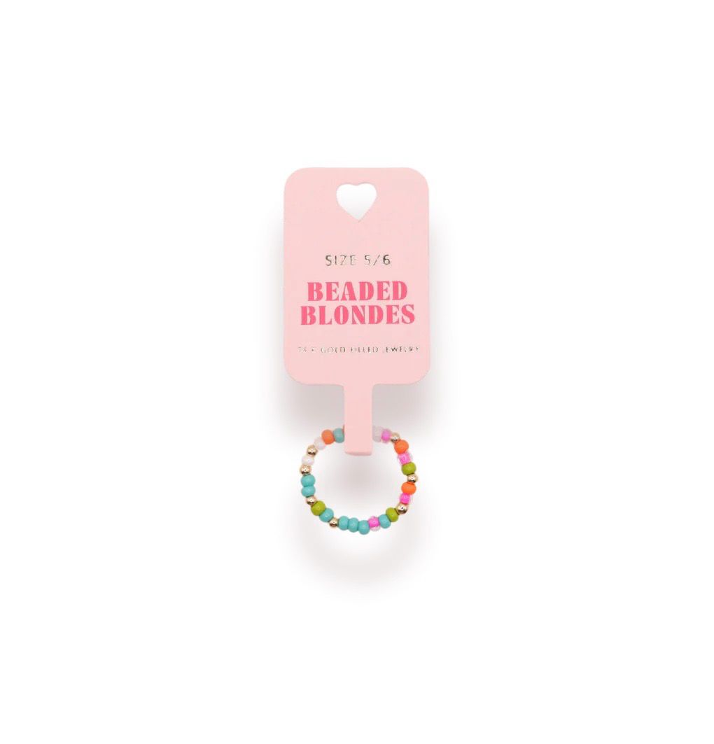 Beaded Blondes Groovy Sprinkle Ring