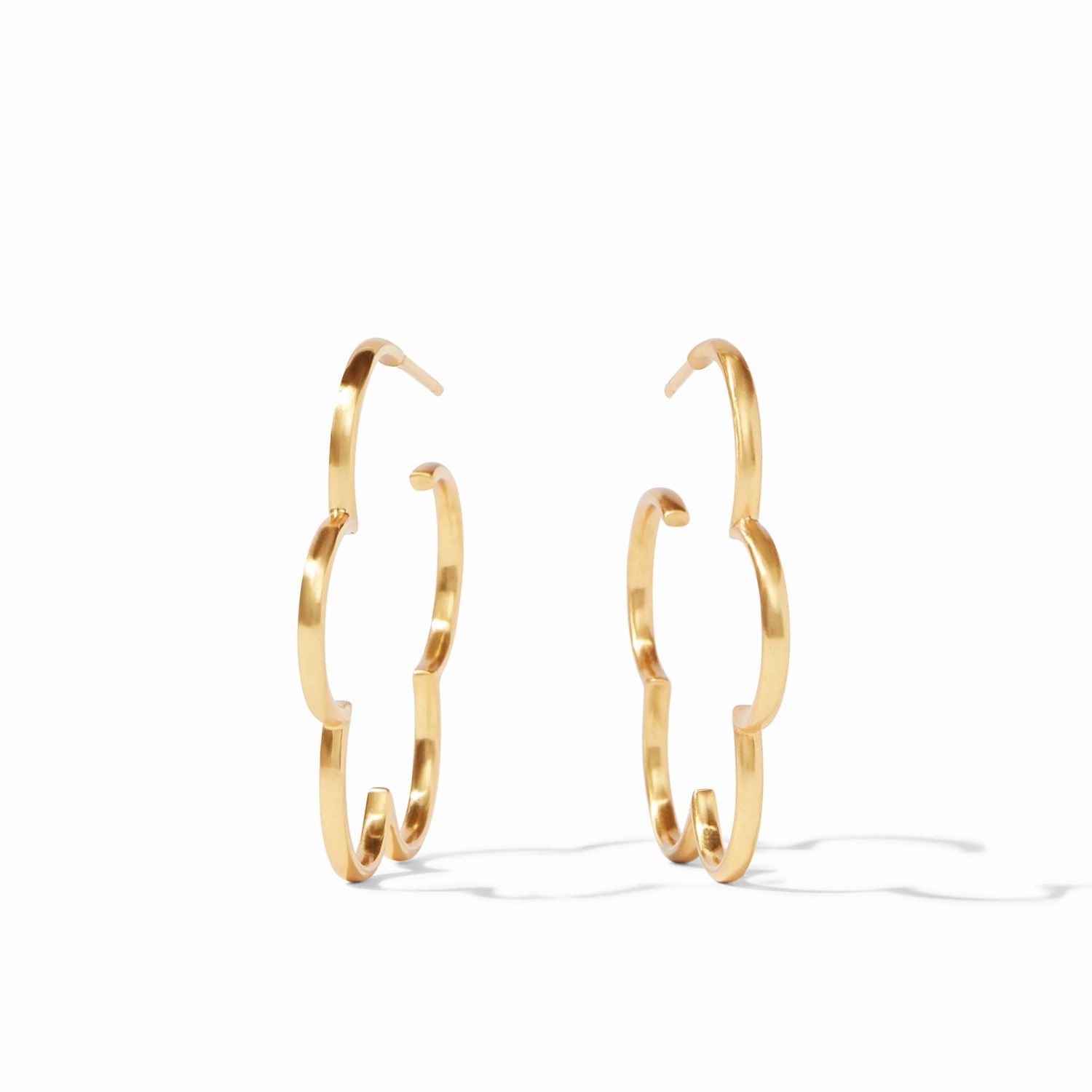 Julie Vos ER101G-M Gardenia Hoop Gold -Med