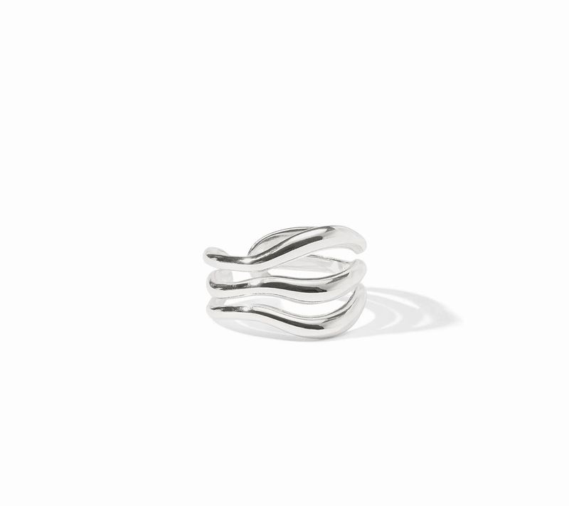 Julie Vos R228S00 Wave Ring-Silver O/S