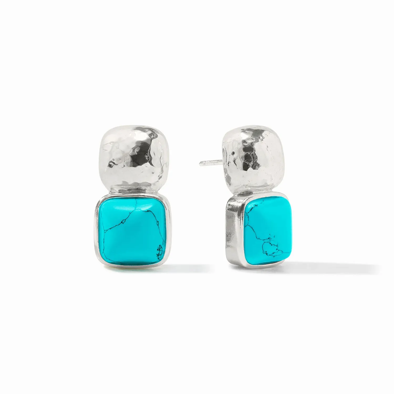 Julie Vos ER540STQ00 Catalina Earring Silver/Turquoise