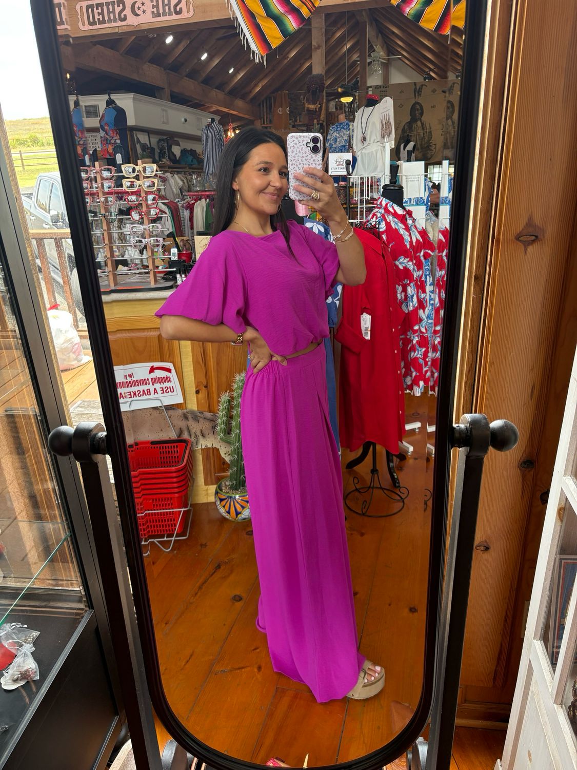 KLd. Signature 60360 Palazzo Pant-Orchid