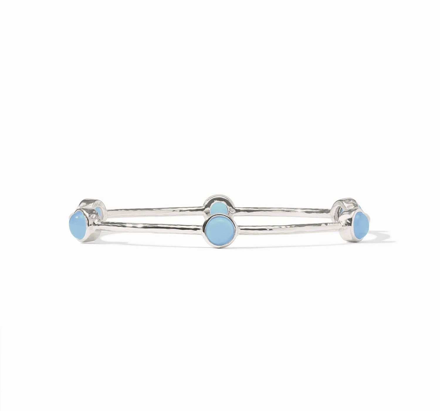 Julie Vos BG047SCA Milano Luxe Bangle-Silver&amp;Chal