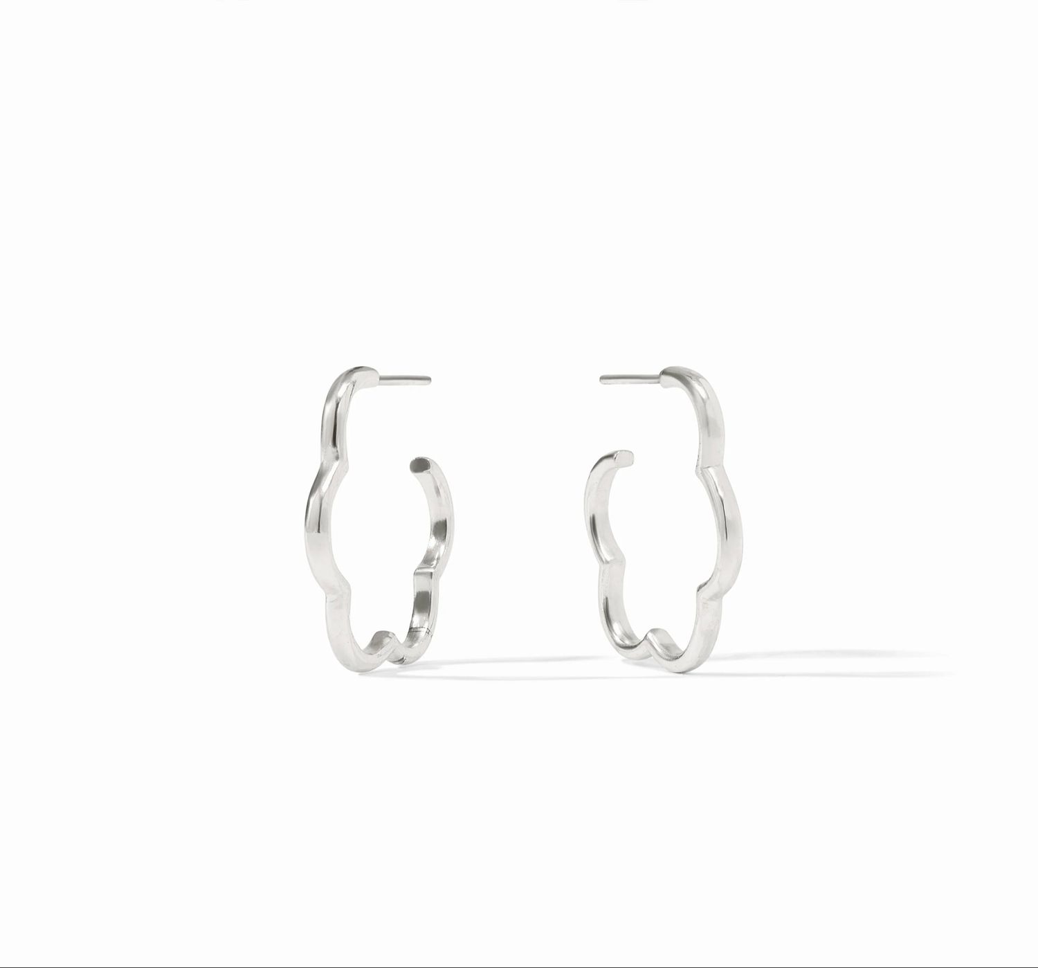 Julie Vos HP133S Gardenia Hoop-Silver