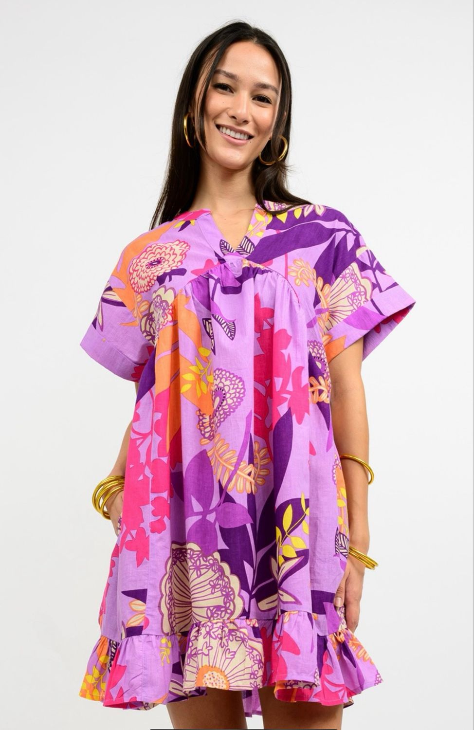 Uncle Frank 75683 Patio to Pool Dress-Purple