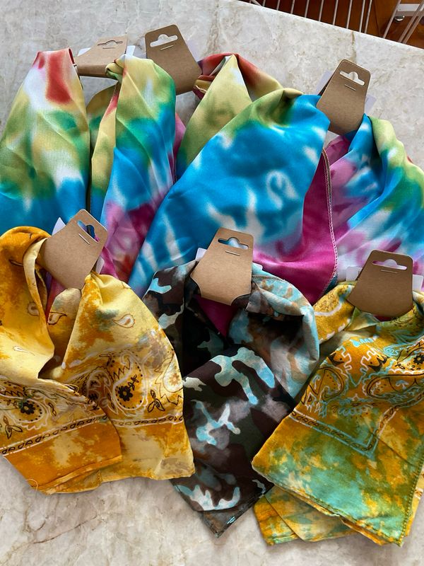 Tie Dye Bandanas