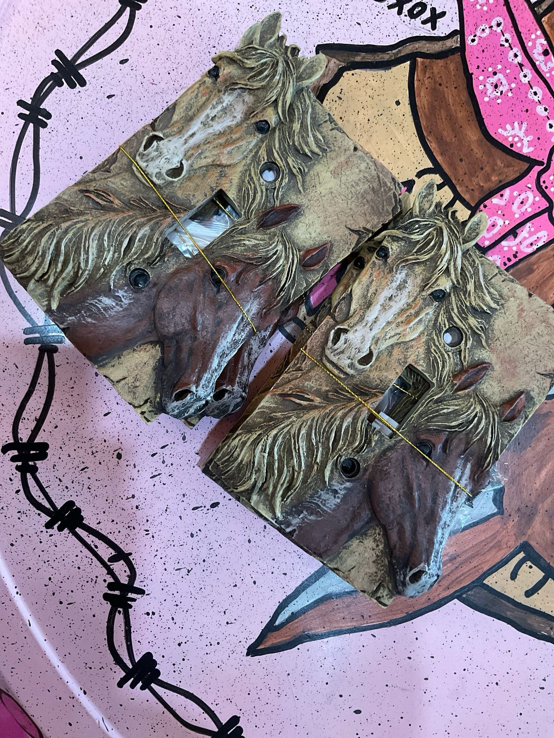 Horse Single Light Switch Plate