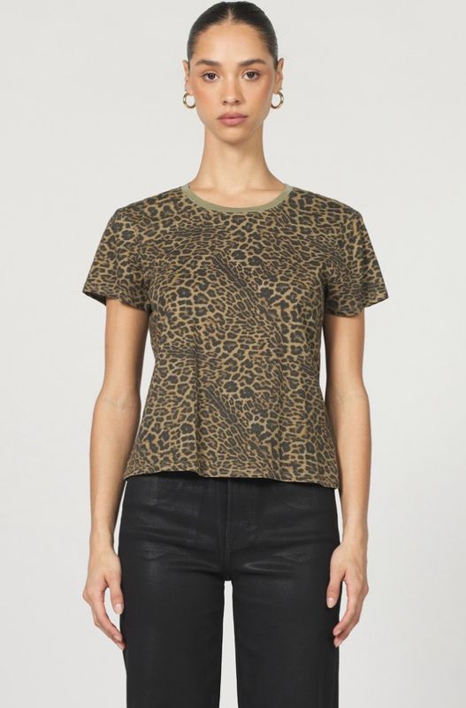 Dear John DKN2083D8VTL Unity Tee-Vetiver Leopard