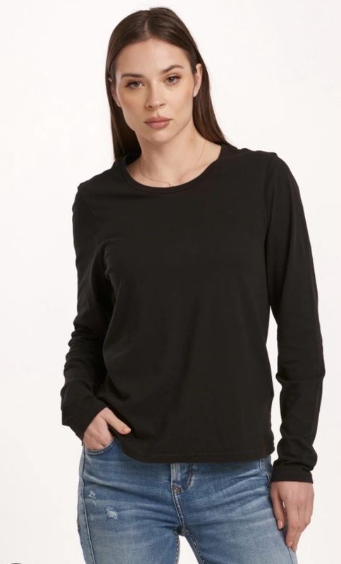 Dear John DKN2116D8BLK Kathy LS Tee-Black